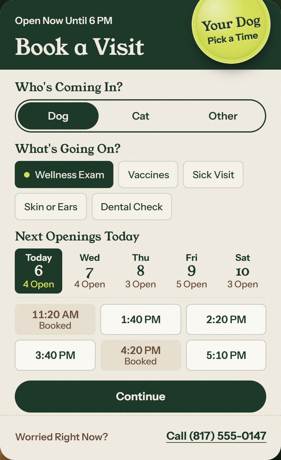 The Visit Booking